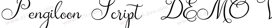 Pengiloon Script (DEMO VERSION)字体转换